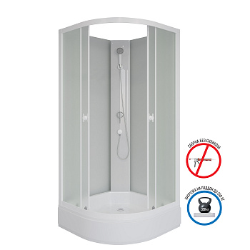Душевая кабина Niagara Promo P100/26/MT/BK 100х100 четверть круга без крыши ориентация универсальная Душевая кабина Niagara Promo P100/26/MT/BK 100х100 четверть круга без крыши ориентация универсальная